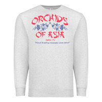 Oatmeal Heather orchids of asia kraft massage football t shirt Premium Sweatshirt - linhVisuals