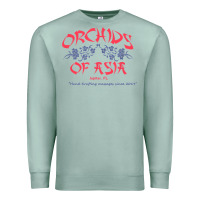 Seafoam orchids of asia kraft massage football t shirt Premium Sweatshirt - linhVisuals