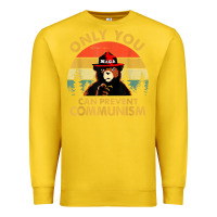 Lemon vintage only you can prevent communism funny bear camping t shirt Premium Sweatshirt - linhVisuals