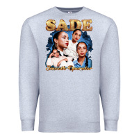 Heather Grey Sade Love Deluxe Rare Premium Sweatshirt - linhVisuals