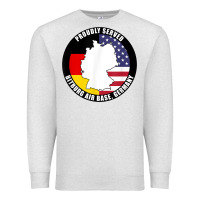 Oatmeal Heather proudly served bitburg air base germany military veteran t shirt Premium Sweatshirt - linhVisuals