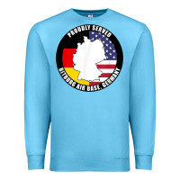 Ocean Blue proudly served bitburg air base germany military veteran t shirt Premium Sweatshirt - linhVisuals