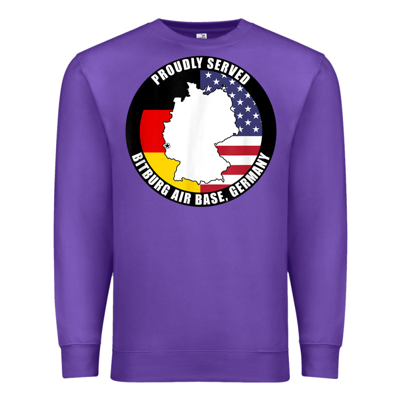 Proudly Served Bitburg Air Base Germany Military Veteran T Shirt Premium Sweatshirt by linhVisuals | Teevron