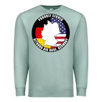 Seafoam proudly served bitburg air base germany military veteran t shirt Premium Sweatshirt - linhVisuals