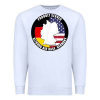 White proudly served bitburg air base germany military veteran t shirt Premium Sweatshirt - linhVisuals