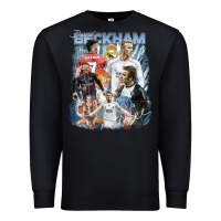 Black David Beckham Vintage Premium Sweatshirt - linhVisuals