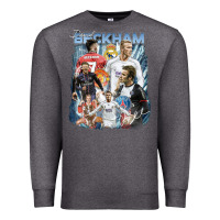 Charcoal Heather David Beckham Vintage Premium Sweatshirt - linhVisuals