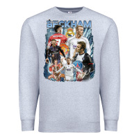Heather Grey David Beckham Vintage Premium Sweatshirt - linhVisuals