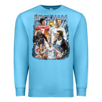 Ocean Blue David Beckham Vintage Premium Sweatshirt - linhVisuals