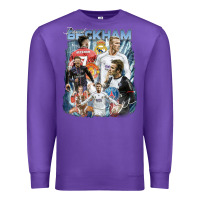 Purple David Beckham Vintage Premium Sweatshirt - linhVisuals