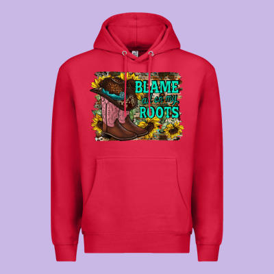Blame All On My Roots Premium Hoodie Designed By Racoondesign
