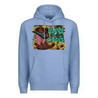 Colony Blue blame all on my roots Premium Hoodie - RacoonDesign