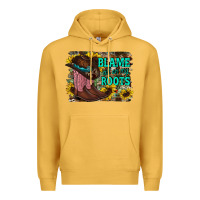 Mustard blame all on my roots Premium Hoodie - RacoonDesign
