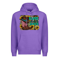 Purple blame all on my roots Premium Hoodie - RacoonDesign