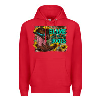 Red blame all on my roots Premium Hoodie - RacoonDesign