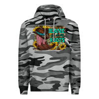 Slate Camo blame all on my roots Premium Hoodie - RacoonDesign