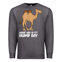Charcoal Heather what day is it hump day funny camels hump day t shirt Premium Sweatshirt - linhVisuals