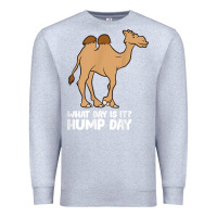 Heather Grey what day is it hump day funny camels hump day t shirt Premium Sweatshirt - linhVisuals
