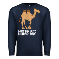 Navy what day is it hump day funny camels hump day t shirt Premium Sweatshirt - linhVisuals