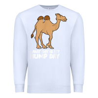 White what day is it hump day funny camels hump day t shirt Premium Sweatshirt - linhVisuals