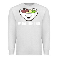 Oatmeal Heather what the pho vietnamese pho t shirt Premium Sweatshirt - linhVisuals