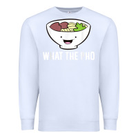 White what the pho vietnamese pho t shirt Premium Sweatshirt - linhVisuals
