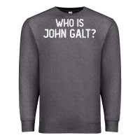 Charcoal Heather who is john galt libertarian and book quote t shirt Premium Sweatshirt - linhVisuals