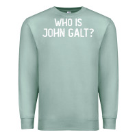 Seafoam who is john galt libertarian and book quote t shirt Premium Sweatshirt - linhVisuals