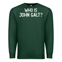 Sports Green who is john galt libertarian and book quote t shirt Premium Sweatshirt - linhVisuals