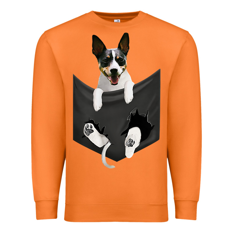 Rat Terrier Dog In Pocket, Rattie Puppy, Ratting Terrier T Shirt Premium Sweatshirt by linhVisuals | Teevron