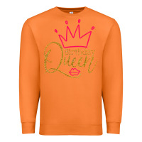 Carrot birthday queen shirt, womens birthday shirt, birthday t shirt Premium Sweatshirt - linhVisuals