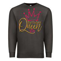Smoke birthday queen shirt, womens birthday shirt, birthday t shirt Premium Sweatshirt - linhVisuals