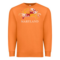 Carrot retro maryland crab state flag vintage travel tank top Premium Sweatshirt - linhVisuals