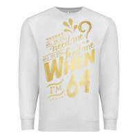 Oatmeal Heather will you still need me when i'm 64 birthday for wife 64 love premium t Premium Sweatshirt - linhVisuals