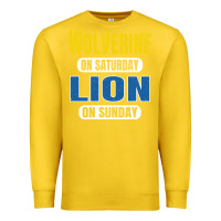 Lemon wolverine on saturday lion on sunday fans detroit vintage pullover hoo Premium Sweatshirt - linhVisuals