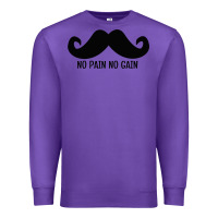 Purple MUSTACHE Premium Sweatshirt - linhVisuals