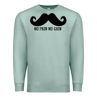 Seafoam MUSTACHE Premium Sweatshirt - linhVisuals