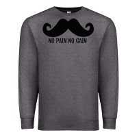 Charcoal Heather MUSTACHE Premium Sweatshirt - linhVisuals