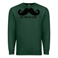 Sports Green MUSTACHE Premium Sweatshirt - linhVisuals