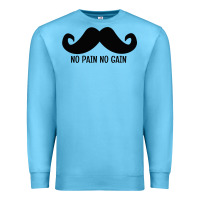 Ocean Blue MUSTACHE Premium Sweatshirt - linhVisuals