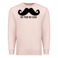 Pale Pink MUSTACHE Premium Sweatshirt - linhVisuals