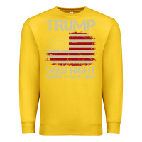 Lemon vintage usa american flag trump was right about everything pullover ho Premium Sweatshirt - linhVisuals