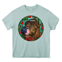 Arona Longhorn Cow Christmas Heavy Core Tee - RanaPortraitStore