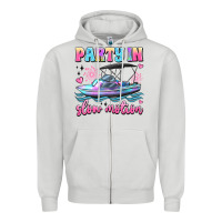 Dove Grey party in slow motion Zipper Hoodie - JahusDesignShop