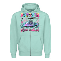 Seafoam party in slow motion Zipper Hoodie - JahusDesignShop