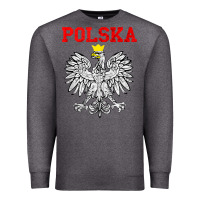 Charcoal Heather polska poland eagle poland heritage polish pride roots tank top Premium Sweatshirt - linhVisuals