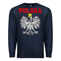 Navy polska poland eagle poland heritage polish pride roots tank top Premium Sweatshirt - linhVisuals