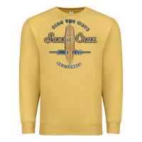 Antique Gold santa cruz, ca vintage surfers tshirt Premium Sweatshirt - linhVisuals