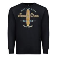 Black santa cruz, ca vintage surfers tshirt Premium Sweatshirt - linhVisuals