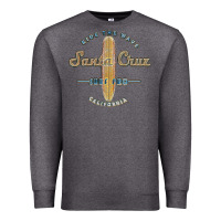 Charcoal Heather santa cruz, ca vintage surfers tshirt Premium Sweatshirt - linhVisuals